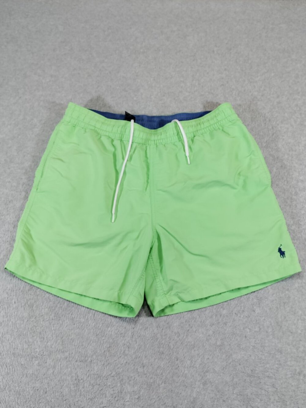 Polo Ralph Lauren Swim Trunks Mens M Green Pony Logo Lined